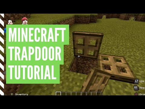 How To Make A TRAPDOOR In Minecraft (And Use It)