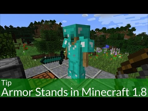 Tip: How to Make and Use Armor Stands in Minecraft 1.8
