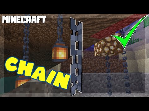 How to Make Chains in Minecraft! 1.16.4