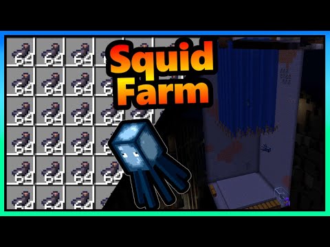 Minecraft Squid Farm | 6000+ Inc Sac per Hour | 1.18 - 1.19+