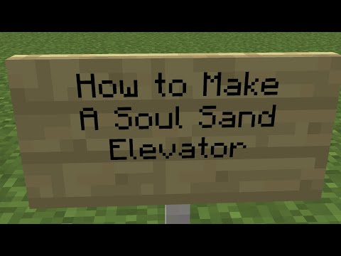 How to Make a Soul Sand Elevator in Minecraft | Java 1.19+