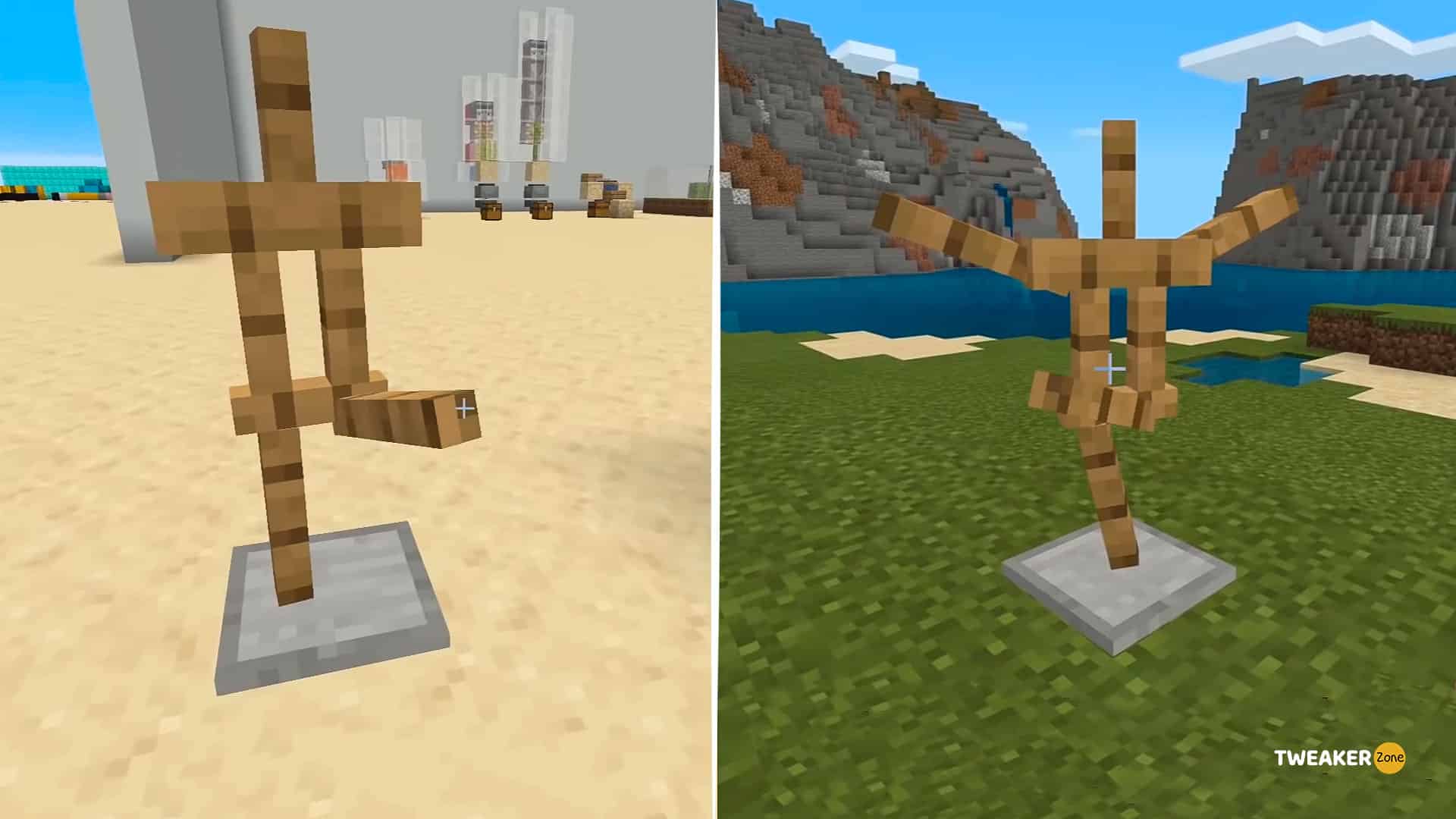 Armor Stand in Minecraft Differences Between Java and Bedrock