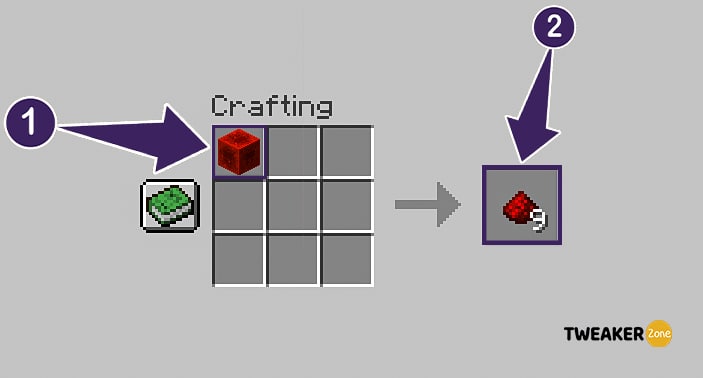 Make a Redstone Dust in Minecraft