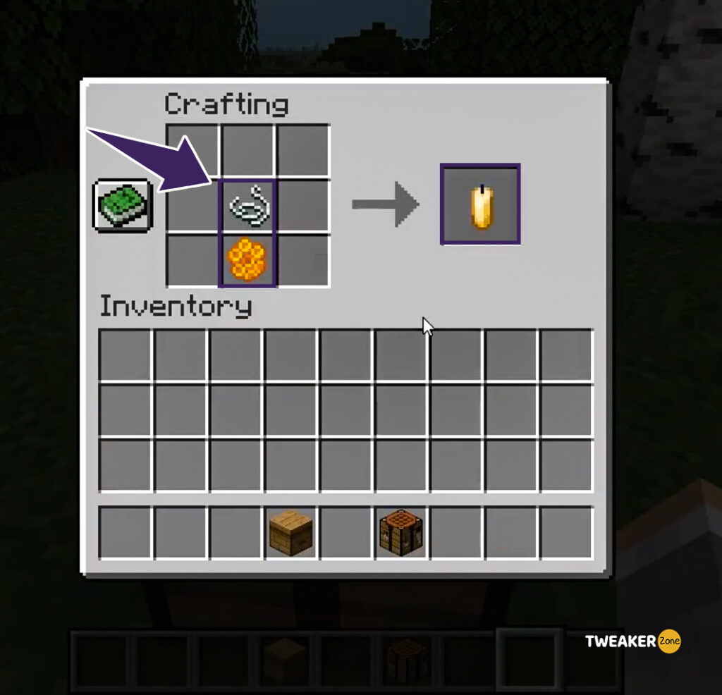 Making Candle in Minecraft