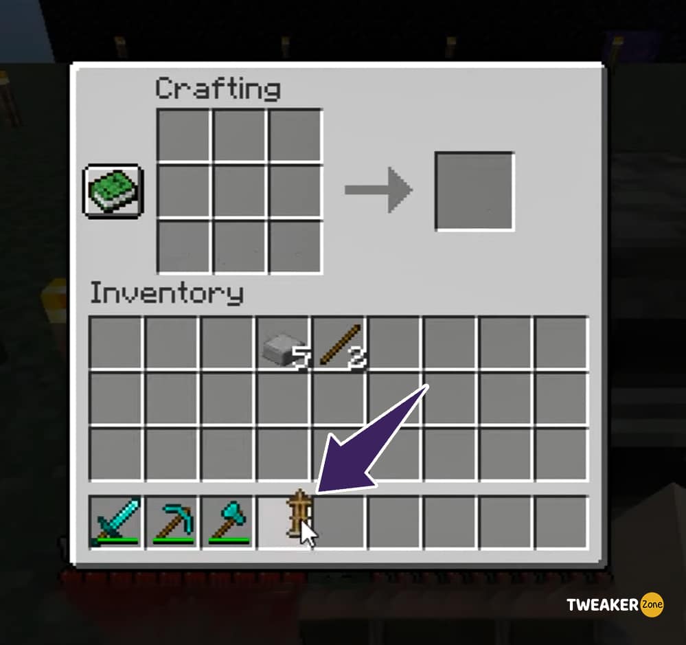 Move the Armor Stand to the Inventory