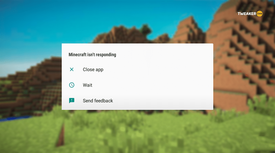 Minecraft Not Responding Error