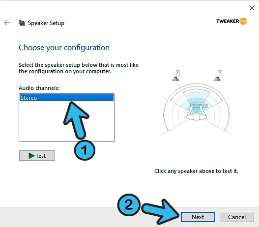 set Audio Channels to Stereo