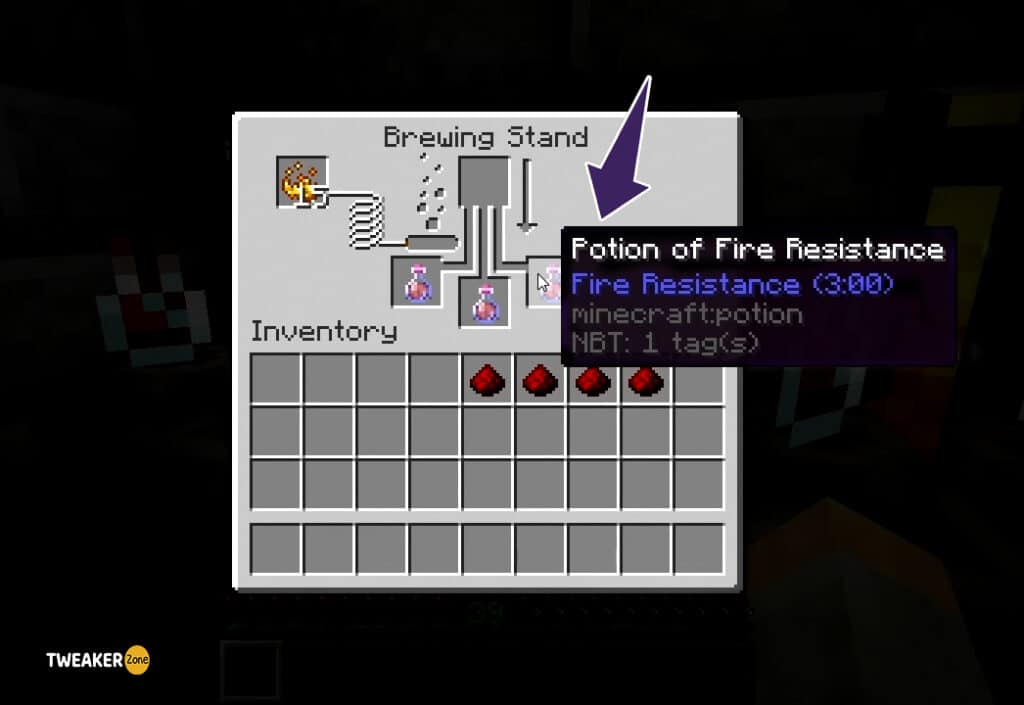 Create Fire-resistant Potions for nether fortress