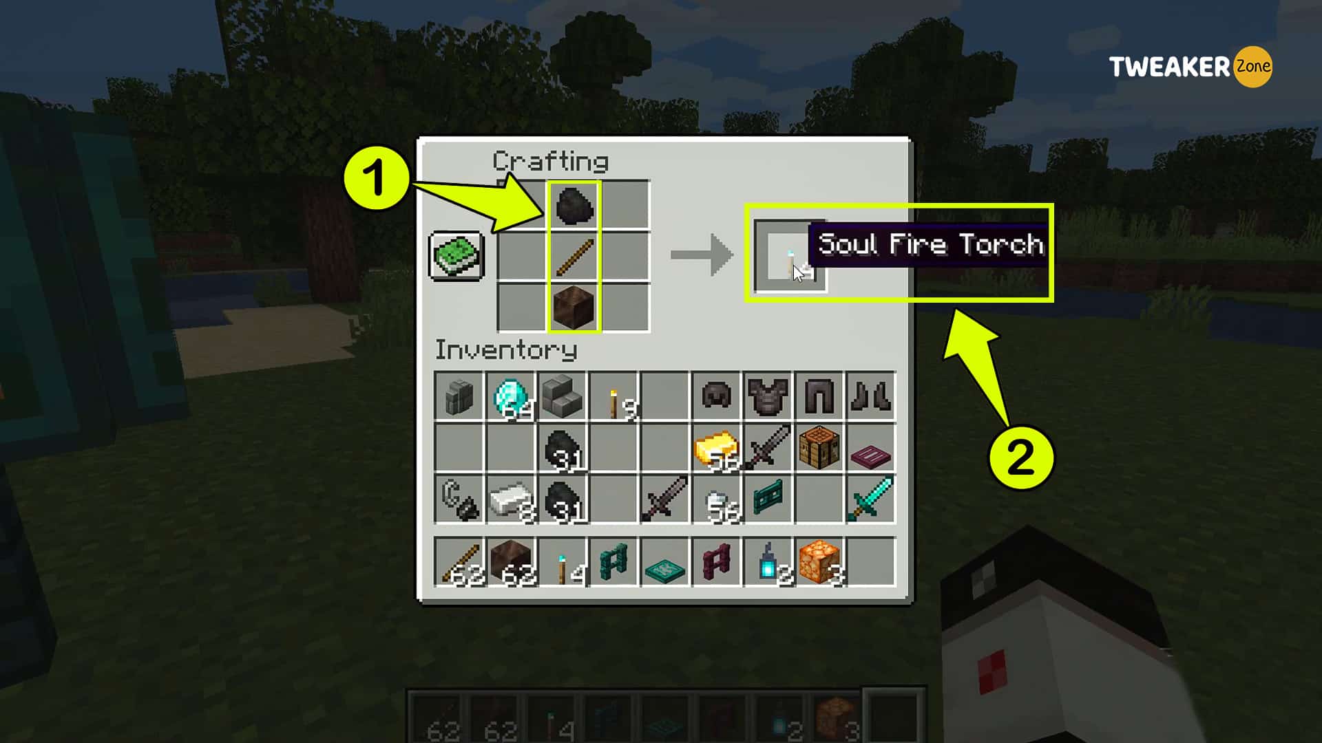 How To Make Blue Torch In Minecraft