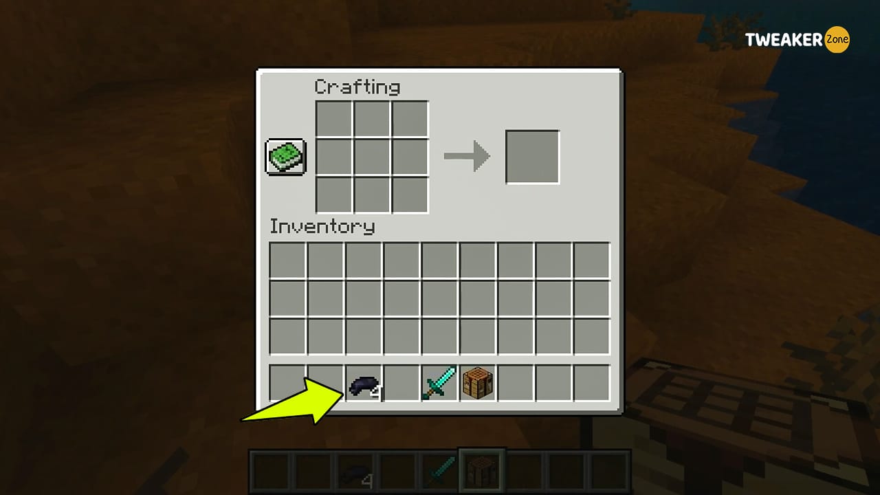 Move The Black Dye To Your Inventory
