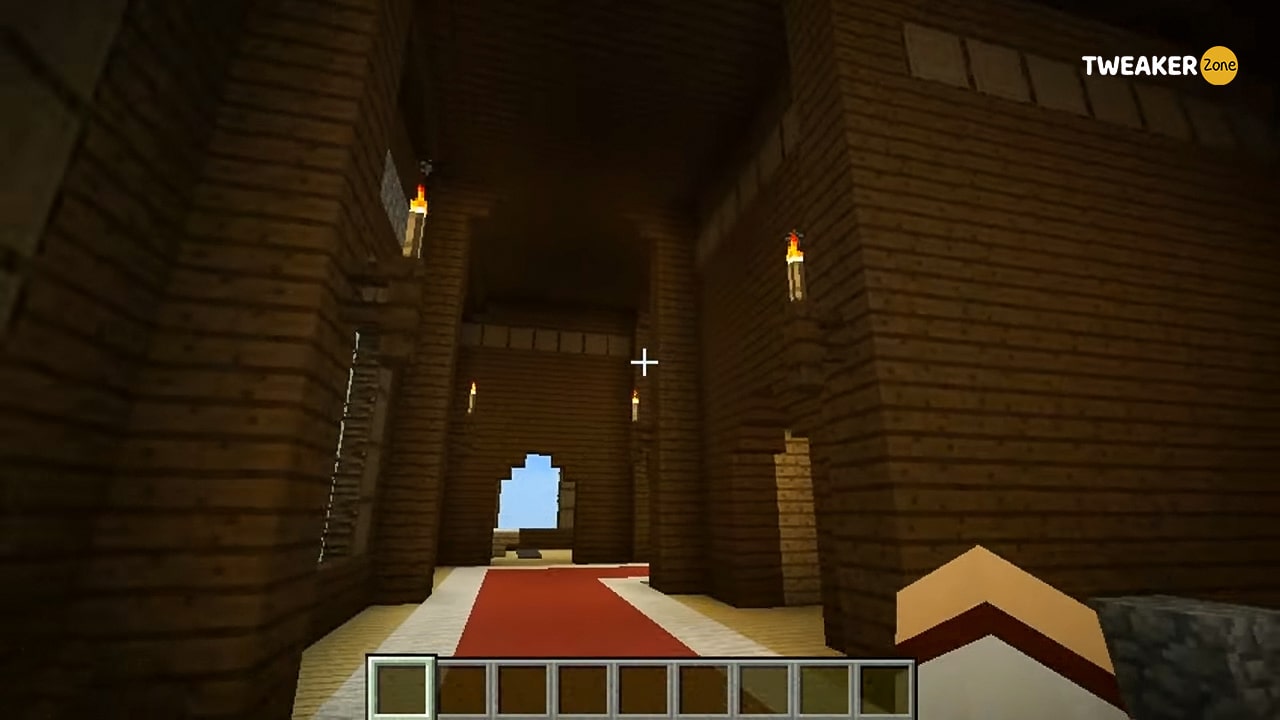 torch in Minecraft house